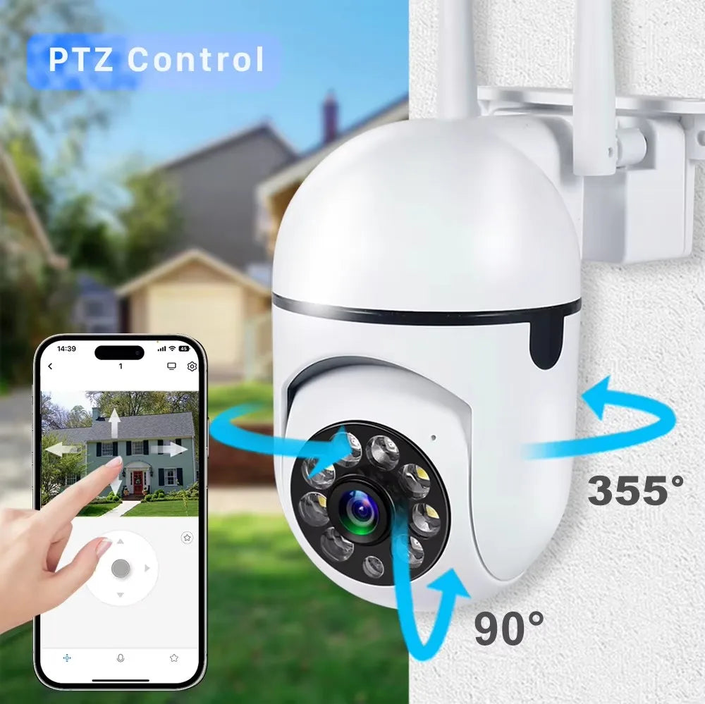 PTZ camera control 355 degree horizontal and 90 vertical