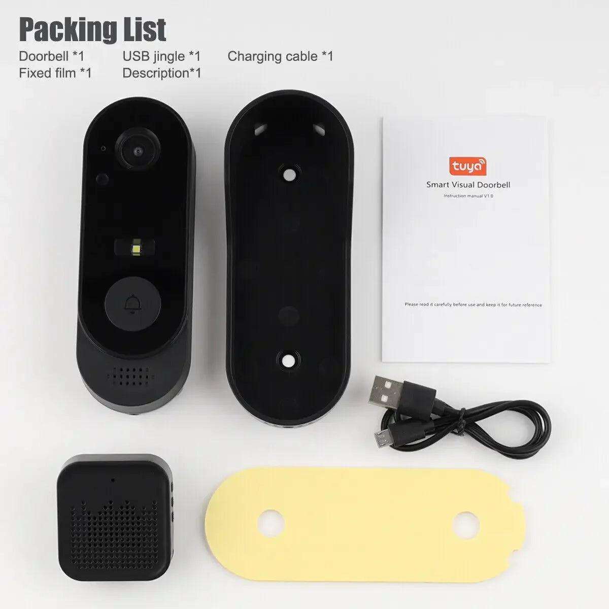 Package contents and installation accessories