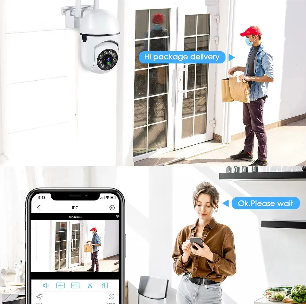 Real-time two-way audio communication via smartphone app