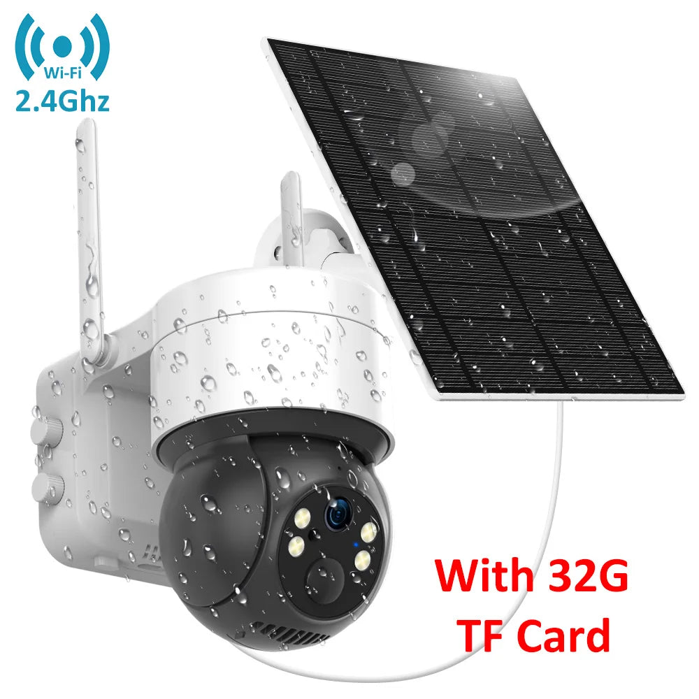 HY-SO300-TU 3MP Tuya Solar PTZ Camera 4G/WiFi