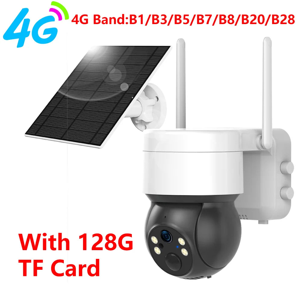 HY-SO300-TU 3MP Tuya Solar PTZ Camera 4G/WiFi