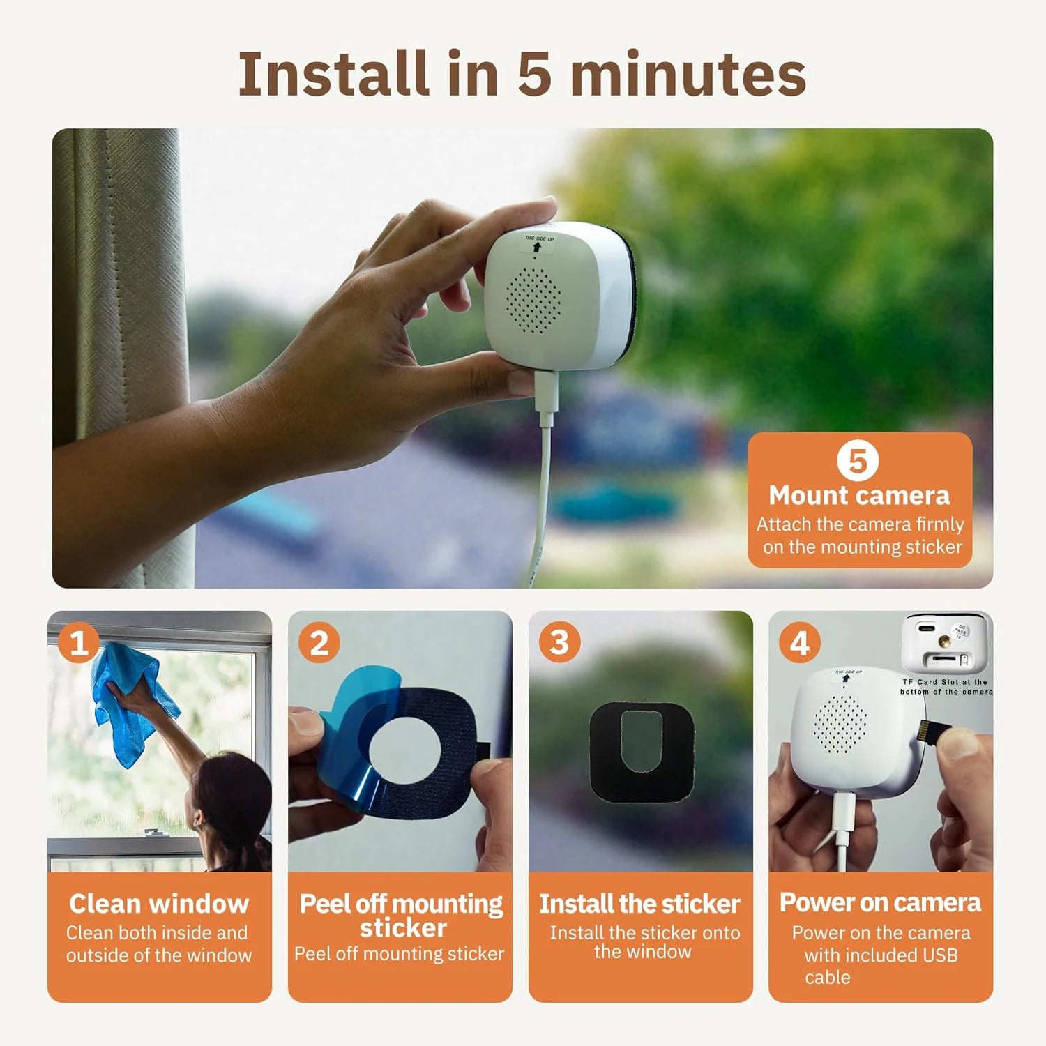 HoweYi HY-AD300 camera window glass installation steps