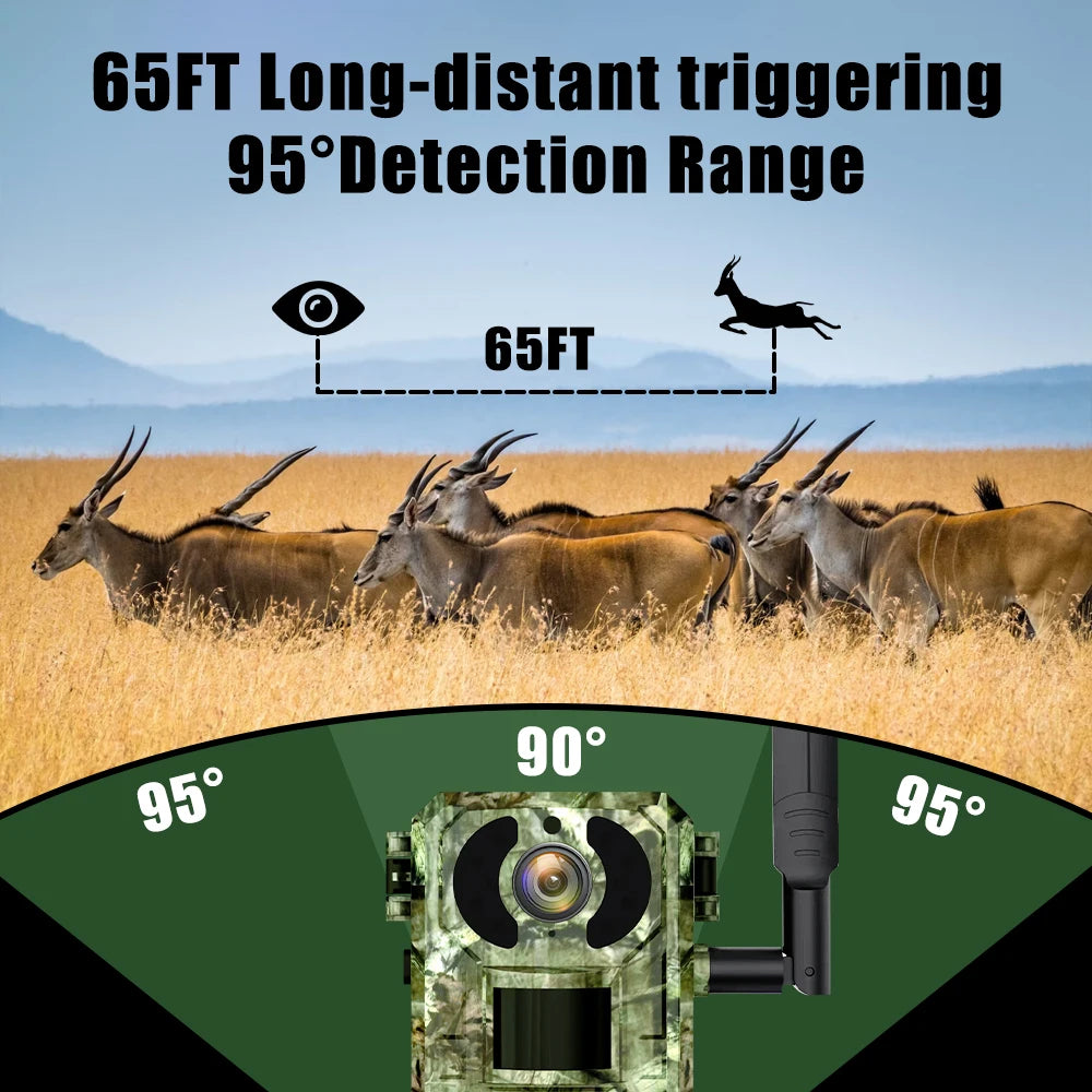 HoweYi HY-RV300 camera installed in forest for wildlife monitoring long distant