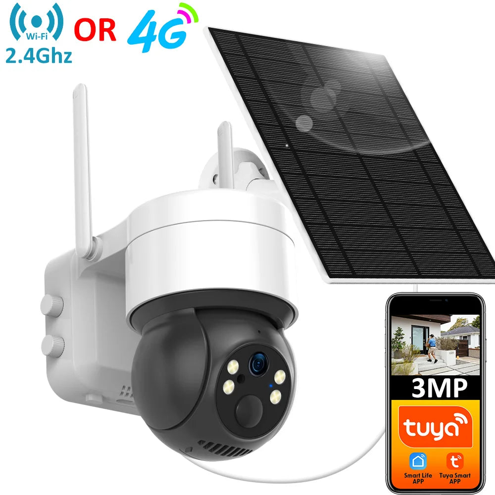 HoweYi HY-SO300-TU Tuya smart solar camera core feature labels